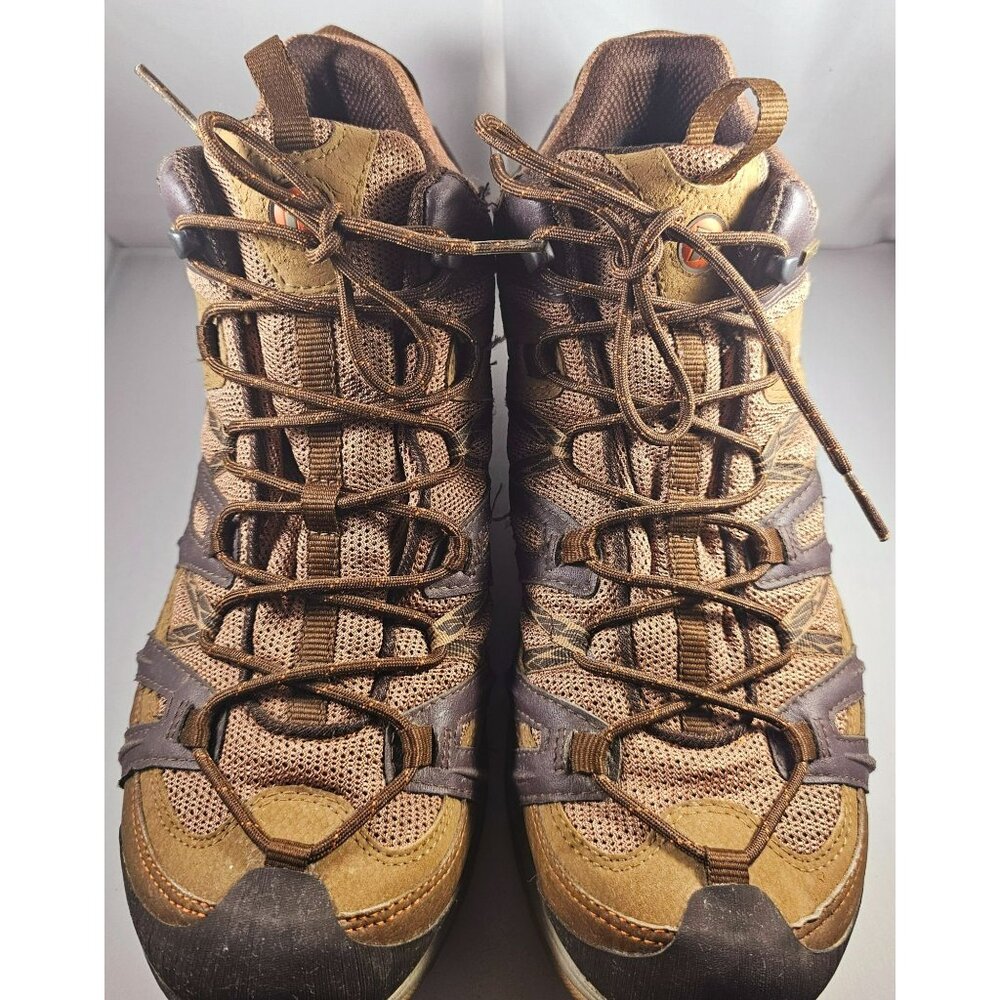 Merrell Pantheon Mid Waterproof Brown Hiking Shoes Mens 11.5